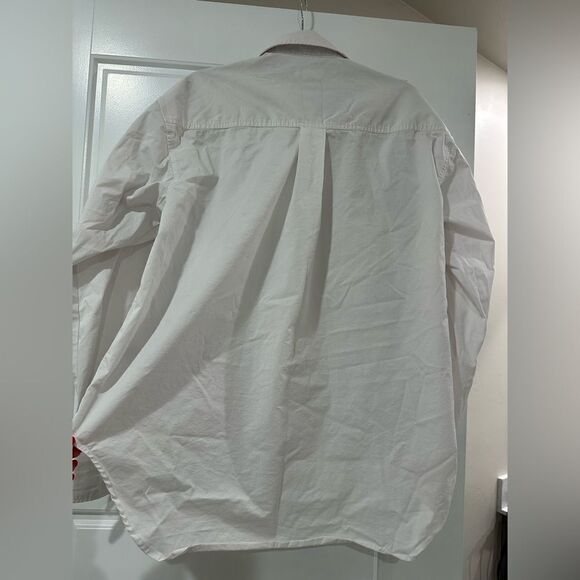 Good American NWT Relaxed Denim Shirt size small - Picture 8 of 10